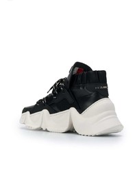 Мужские черно-белые кроссовки от Philipp Plein