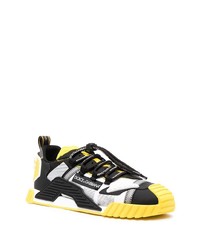 Мужские черно-белые кроссовки от Dolce & Gabbana