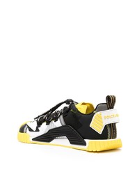 Мужские черно-белые кроссовки от Dolce & Gabbana