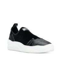 Женские черно-белые кроссовки от Just Cavalli