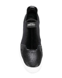 Женские черно-белые кроссовки от Just Cavalli