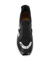 Женские черно-белые кроссовки от Clergerie