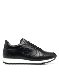 Мужские черно-белые кроссовки от Roberto Cavalli