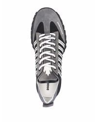 Мужские черно-белые кроссовки от DSQUARED2