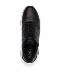 Мужские черно-белые кроссовки от Hogan
