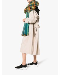 Женские черно-белые кроссовки от Miu Miu