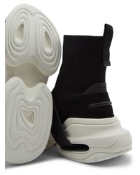 Мужские черно-белые кроссовки от Balmain