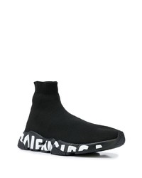 Мужские черно-белые кроссовки от Balenciaga