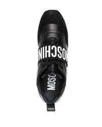 Мужские черно-белые кроссовки от Moschino