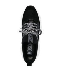 Мужские черно-белые кроссовки от Moschino