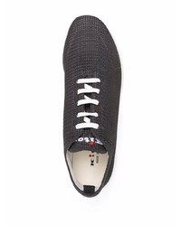 Мужские черно-белые кроссовки от Kiton