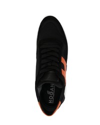 Мужские черно-белые кроссовки от Hogan