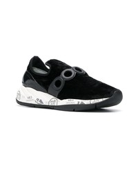 Женские черно-белые кроссовки от Premiata