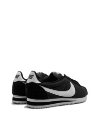 Мужские черно-белые низкие кеды из плотной ткани от Nike