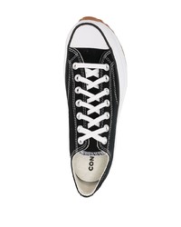 Мужские черно-белые низкие кеды из плотной ткани от Converse