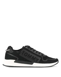 Мужские черно-белые низкие кеды из плотной ткани от Tommy Jeans