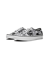 Мужские черно-белые низкие кеды от Vans