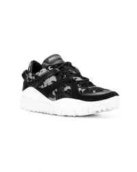 Женские черно-белые низкие кеды от Jimmy Choo