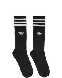 Мужские черно-белые носки с принтом от adidas Originals
