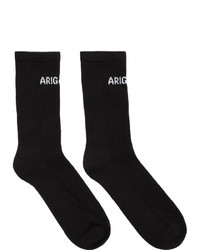 Мужские черно-белые носки с принтом от Axel Arigato
