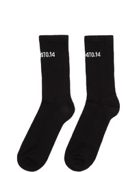 Мужские черно-белые носки с принтом от Axel Arigato