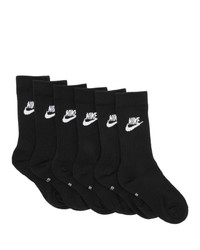 Мужские черно-белые носки с принтом от Nike