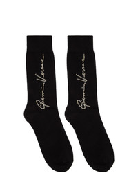 Мужские черно-белые носки с принтом от Versace