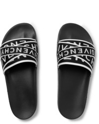 Мужские черно-белые сандалии из плотной ткани от Givenchy