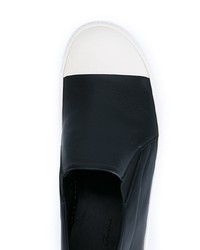 Мужские черно-белые слипоны от Rick Owens