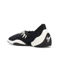 Женские черно-белые слипоны от Giuseppe Zanotti Design