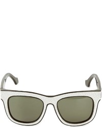 Женские черно-белые солнцезащитные очки от Balenciaga
