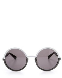 Женские черно-белые солнцезащитные очки от Marc by Marc Jacobs
