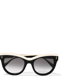 Женские черно-белые солнцезащитные очки от Stella McCartney