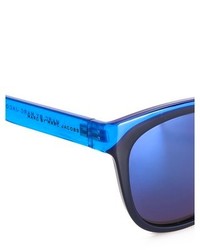 Женские черно-белые солнцезащитные очки от Marc by Marc Jacobs