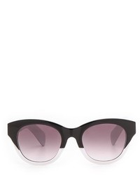 Женские черно-белые солнцезащитные очки от Wildfox Couture