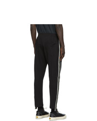 Мужские черно-белые спортивные штаны в вертикальную полоску от Rhude