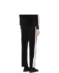 Мужские черно-белые спортивные штаны в вертикальную полоску от Palm Angels