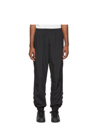 Мужские черно-белые спортивные штаны с принтом от adidas Originals