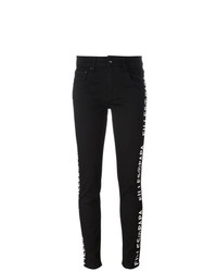 Женские черно-белые спортивные штаны с принтом от Filles a papa