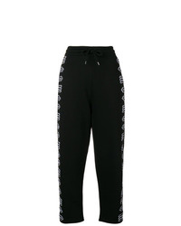 Женские черно-белые спортивные штаны с принтом от McQ Alexander McQueen