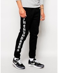 Мужские черно-белые спортивные штаны с принтом от The Hundreds