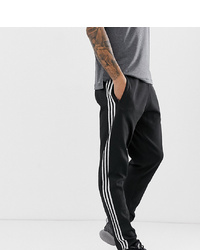 Мужские черно-белые спортивные штаны от adidas
