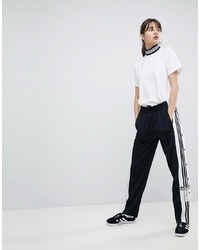 Женские черно-белые спортивные штаны от adidas Originals