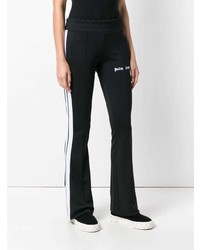 Женские черно-белые спортивные штаны от Palm Angels