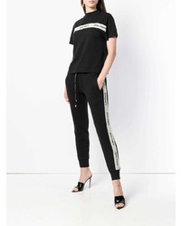 Женские черно-белые спортивные штаны от Palm Angels
