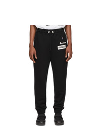 Мужские черно-белые спортивные штаны от Moncler Genius