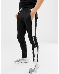 Мужские черно-белые спортивные штаны от Night Addict