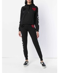 Женские черно-белые спортивные штаны от Love Moschino