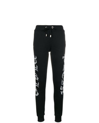 Женские черно-белые спортивные штаны от Philipp Plein