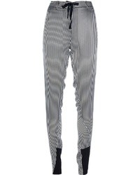 Черно-белые узкие брюки в вертикальную полоску от Ann Demeulemeester